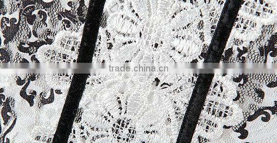 IWATOO Doll collar lace printed chiffon female T-shirt