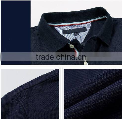 2016 new design turndown collar anti-UV quick dry shirt plain color man polo t-shirt