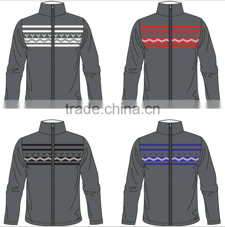 Merino wool zip cardigan men's sweater