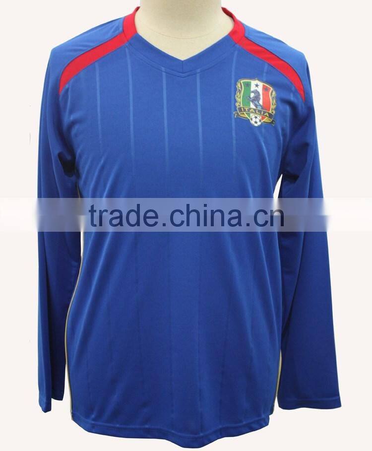 Factory price good quality long sleeve club team soccer jersey