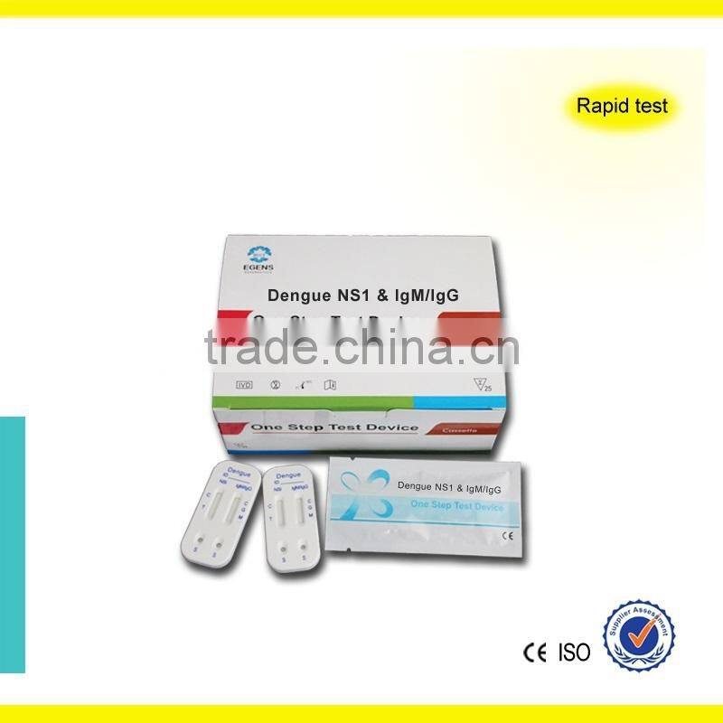 Dengue IgG/IgM and NS1 test cassette