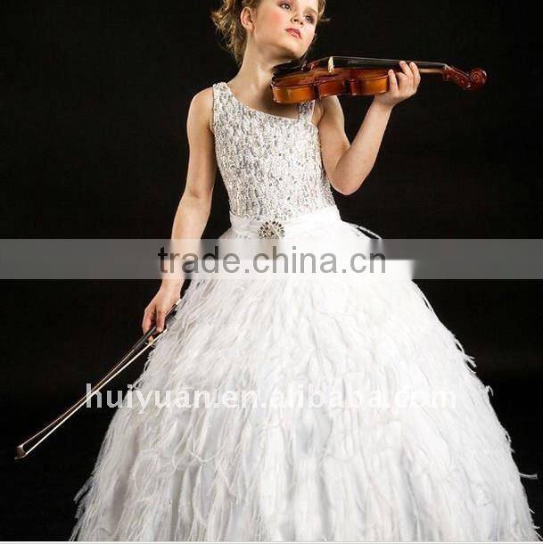 high quality beaded strap baby gown girl party dress