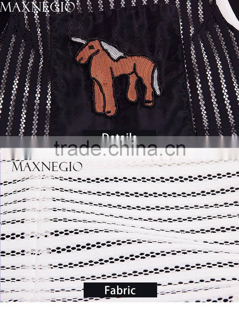 Summer 2016 Hot Sleeveless Patchwork Beading Pencil Dress for Women Elegant OL Above Knee Mini Dress Lady