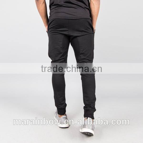 Fashion Blackout Tapered Joggers Men Cotton Polyester Spandex Performance Gym Sweatpants Tracksuit Bottoms Wholesale