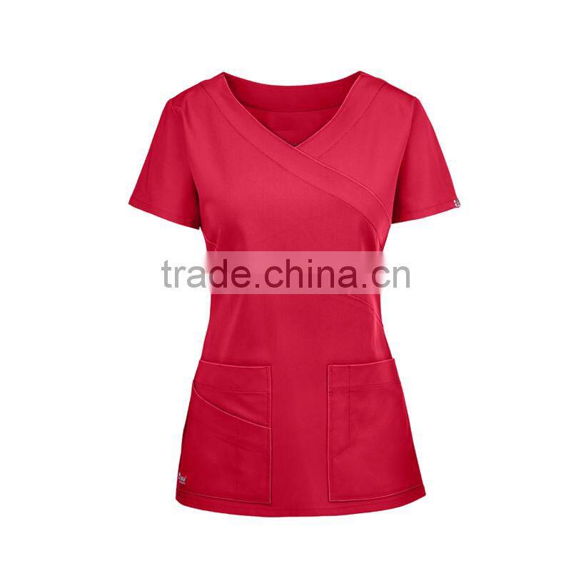 Hospital Doctor Nurse Tops Woman&Man Short-sleeve Medical Clothing Surgical Isolation Medical Uniform Scrub Tops