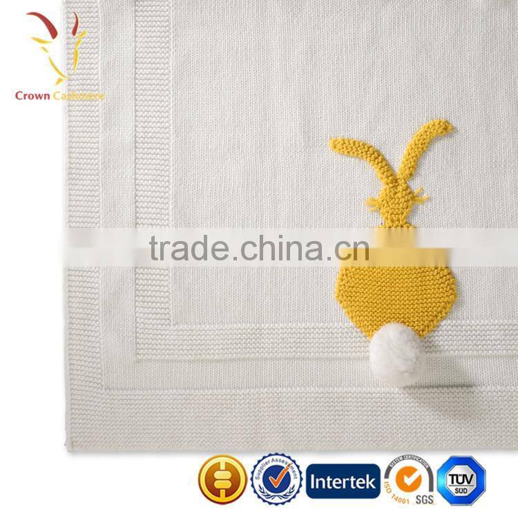 Warm Soft Knitted Cashmere Baby Blanket