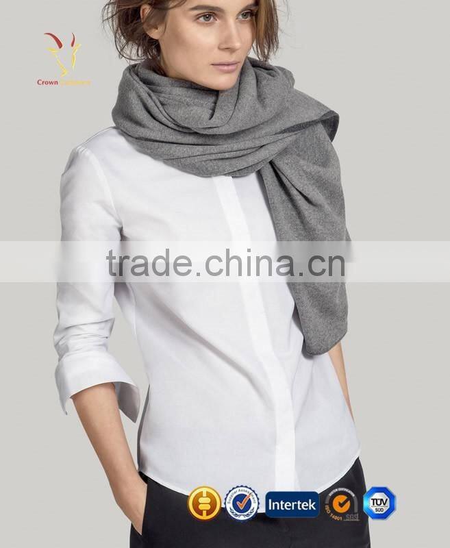 Women Knitted Winter Grey Cashmere Scarfs And Shawl