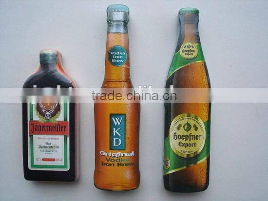 Compressed beer shape towel