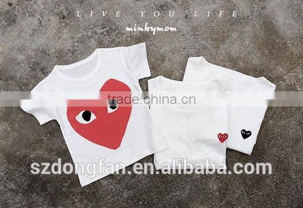China Guangzhou garment manufacture custom t shirt printing 100% cotton kid's white t-shirt boutique clothing