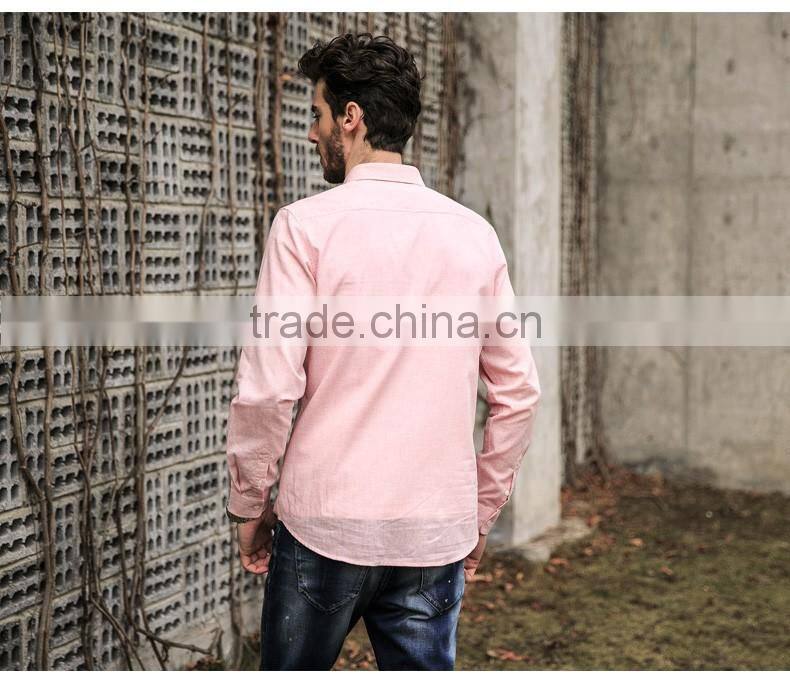 2016 Latest Designer Custom Man Fashion Shirt With Custom Fabric Color