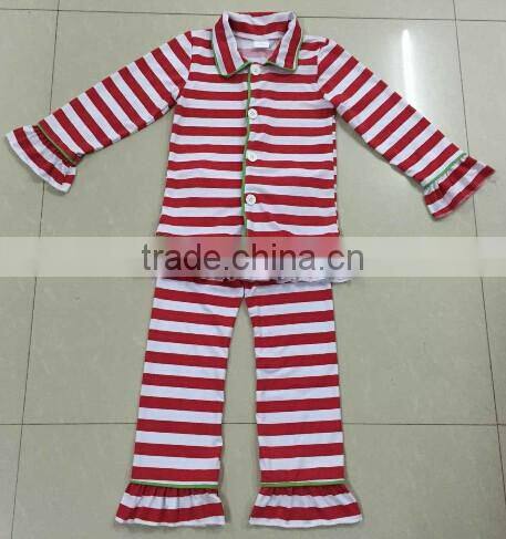 christmas unisex children clothing sets wholesale kids Christmas pajamas with moose printed