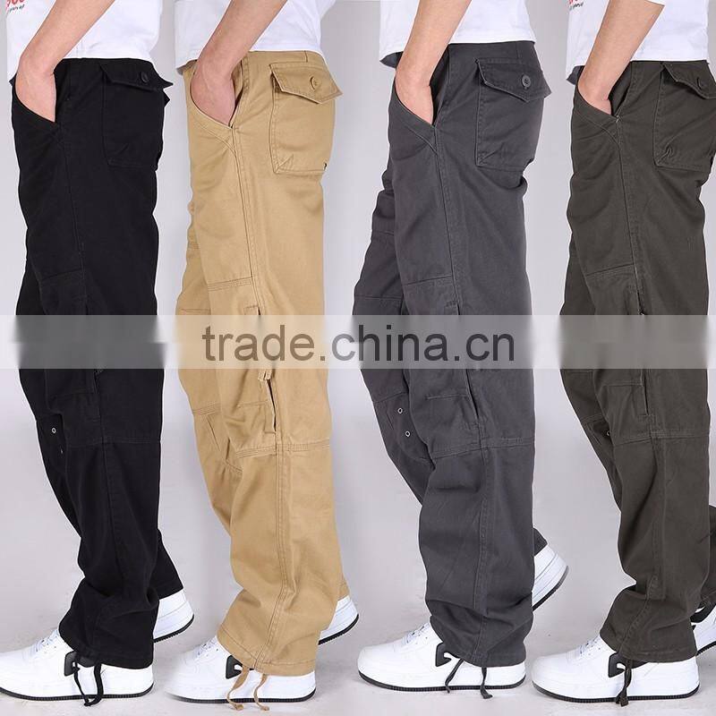 Juqian Quick Drying Durable Washed Carpenter Khaki Mens Workwear Trousers Cargo Pants overall Work Pants
