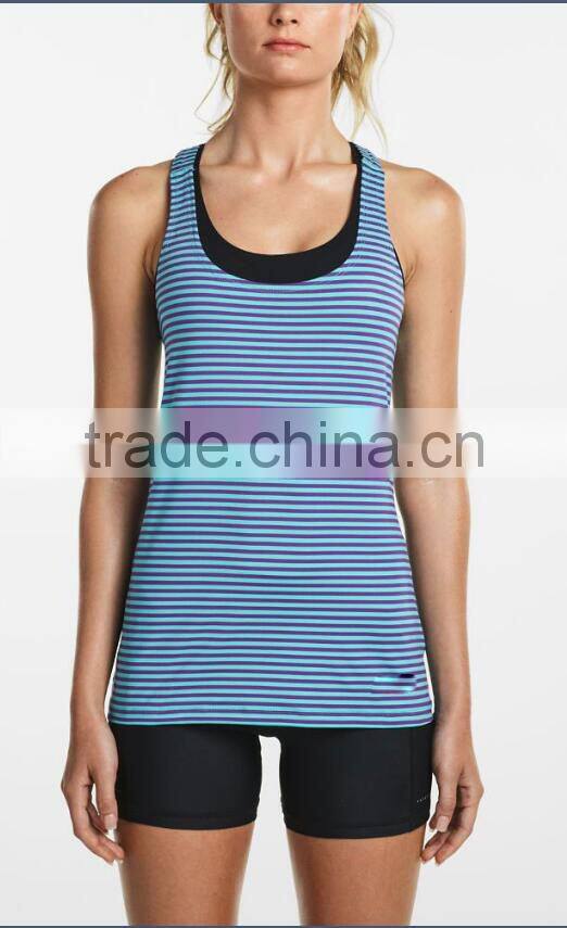 Factory Wholesale Custom Training Singlet Gym Vest Long Tank Tops For Women