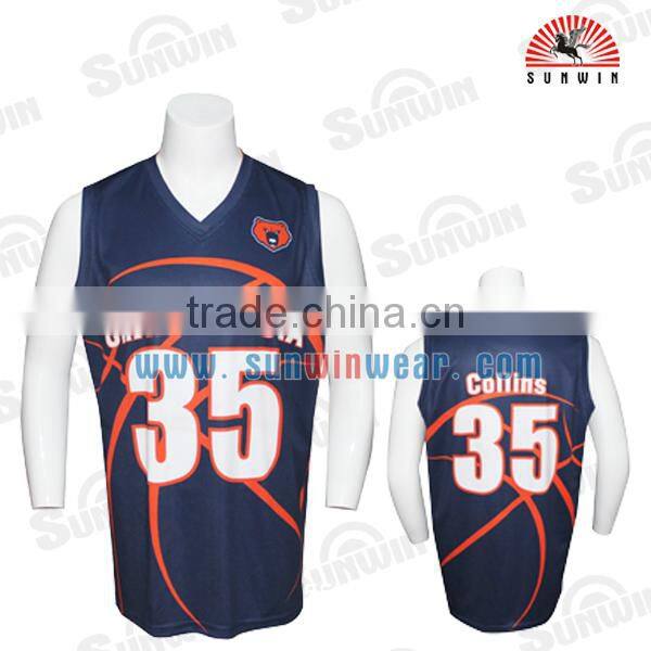 polyester mesh sublimation printing basketball jersey latest design best custom basketball jersey