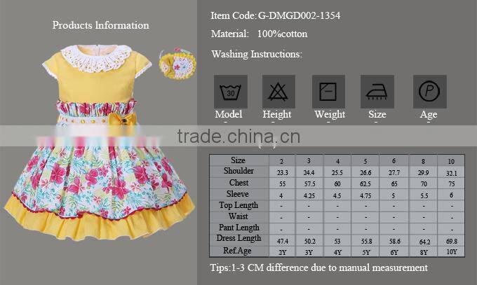 Easter yellow flower girl dresses baby clothes