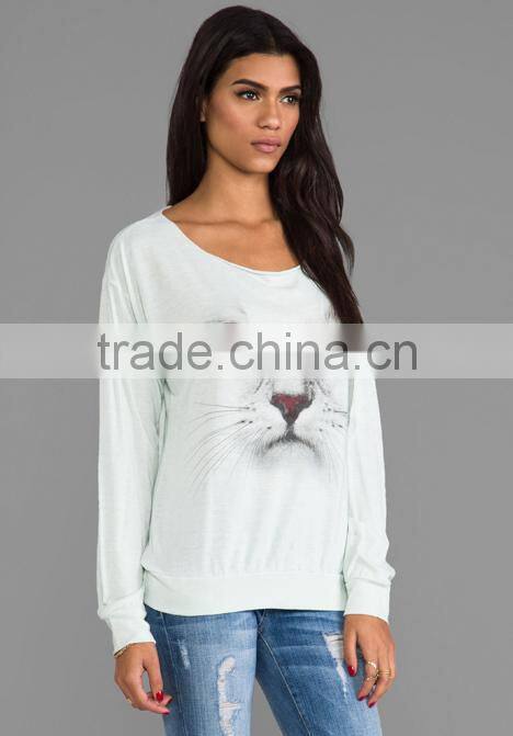 animal printing t-shirt