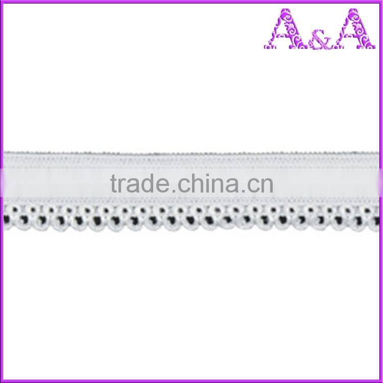 New Arrival Black HIGHTOP Garment use lace elastic webbing nylon knitted tapes soft bra shoulder