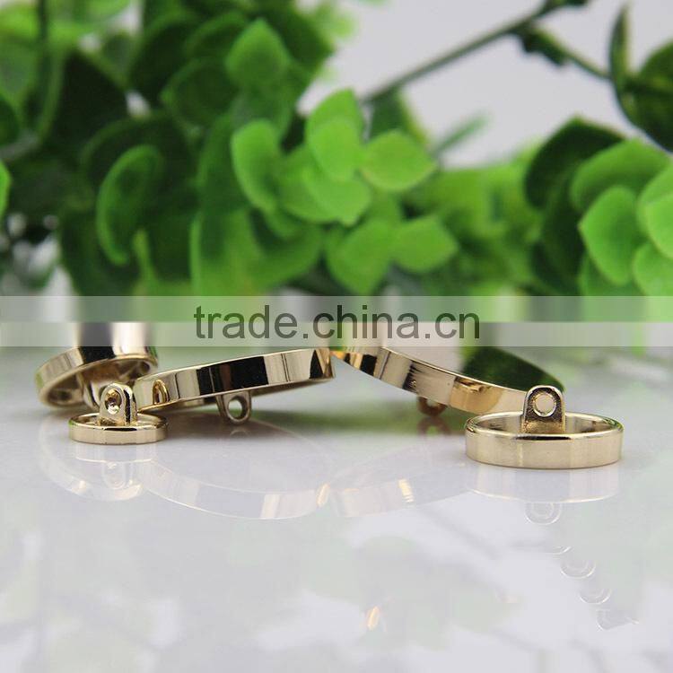 High Quality Gold Black 11.5mm-30mm Size Flat Coat Shirt Custom Metal Buttons For Coats