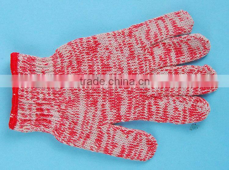 Red Working cotton gloves