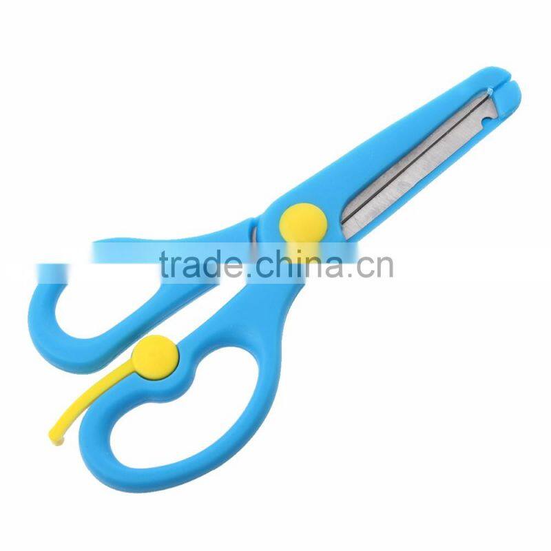 Cheap Home Office Blue ABS Stainless Steel School Childrens/Student Scissors