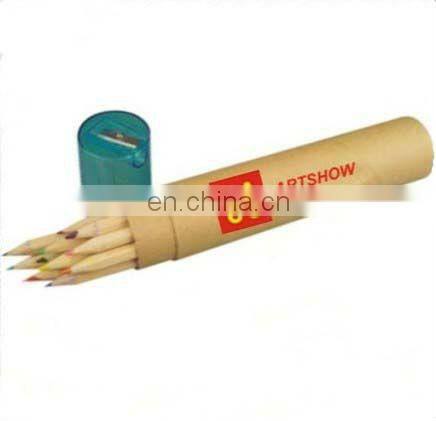 Mini color pencils in wooden box