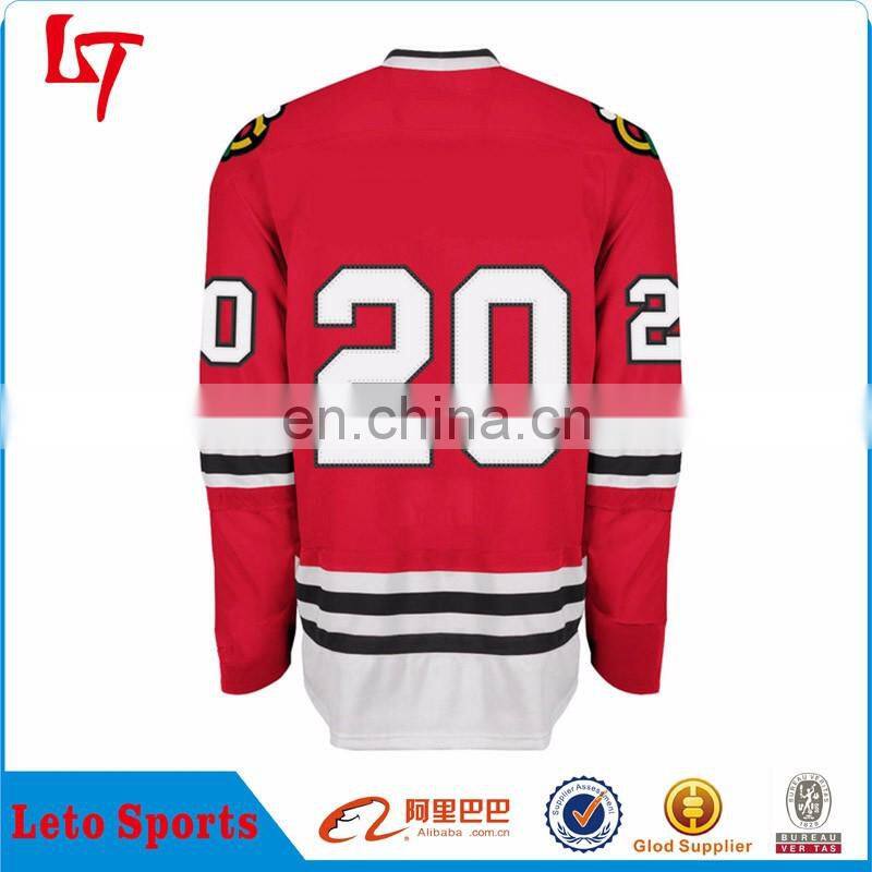 custom sublimation chicago blackhawk jerseyshockey jersey