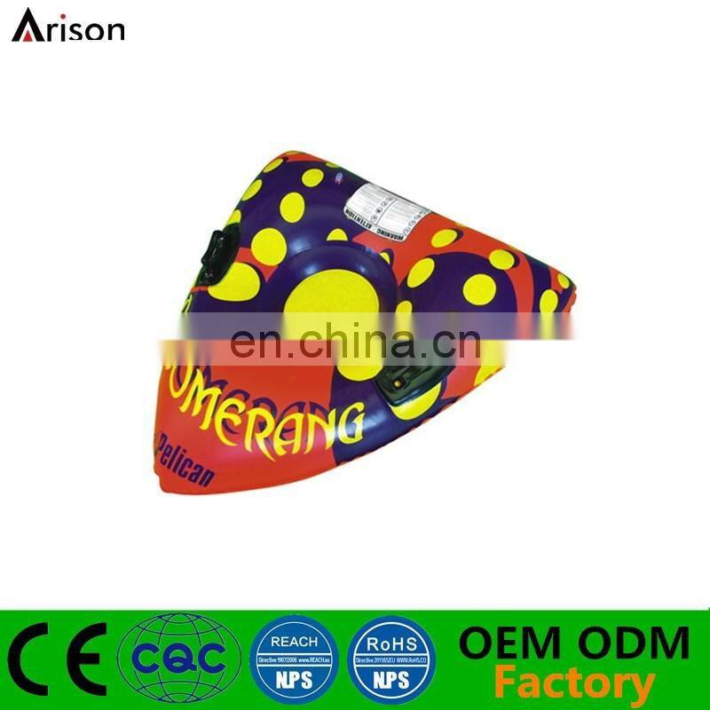 CMYK printing inflatable triangle ski board inflatable snow board inflatable ski tube
