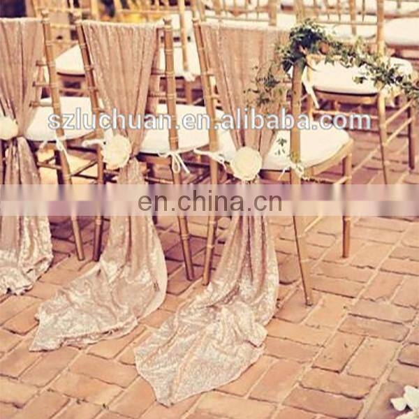 Custom Made Color Or Size Luxury Sequin Chair Cover Chair Sashes
