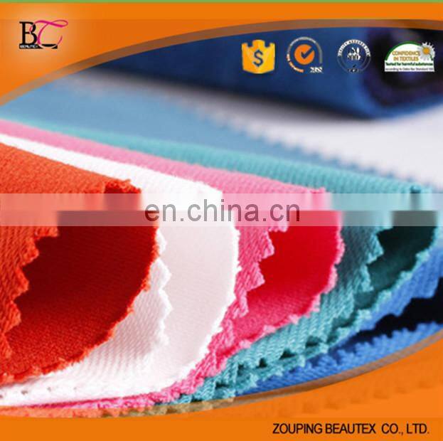 Different colors stretch denim fabric for lady jeans
