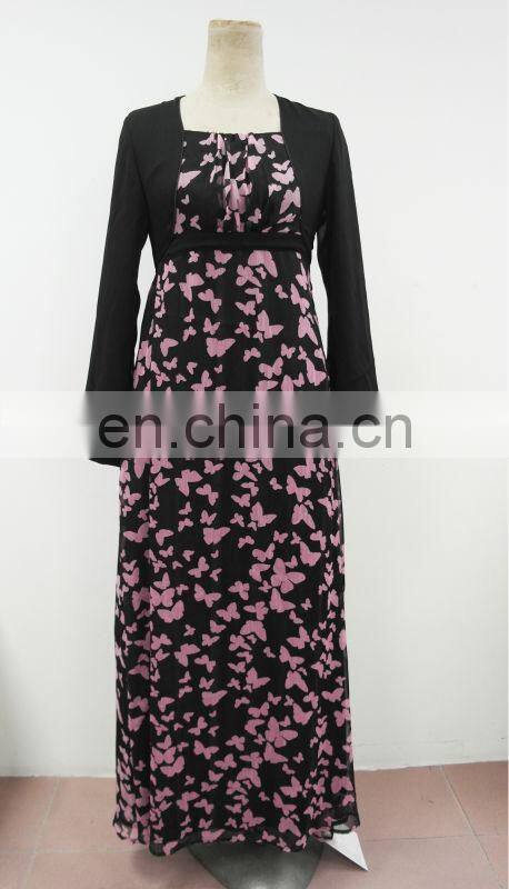 CHEFON Print long sleeve dresses for muslim women 2015