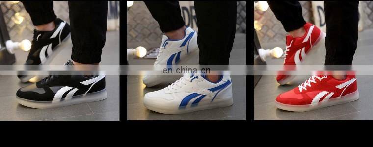 Wholesale latest fashion night club shoes for men Rechargeable Light Up LED Shoes Sneakers