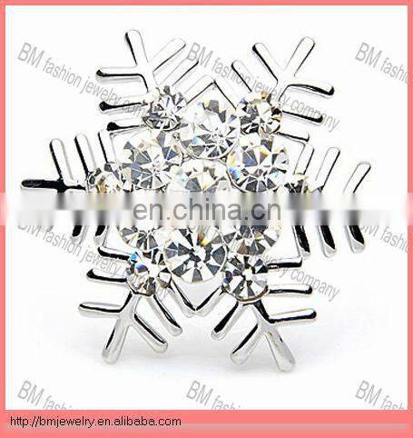 Beautiful Snowflake Crystal Costume Jewelry Pins Brooch