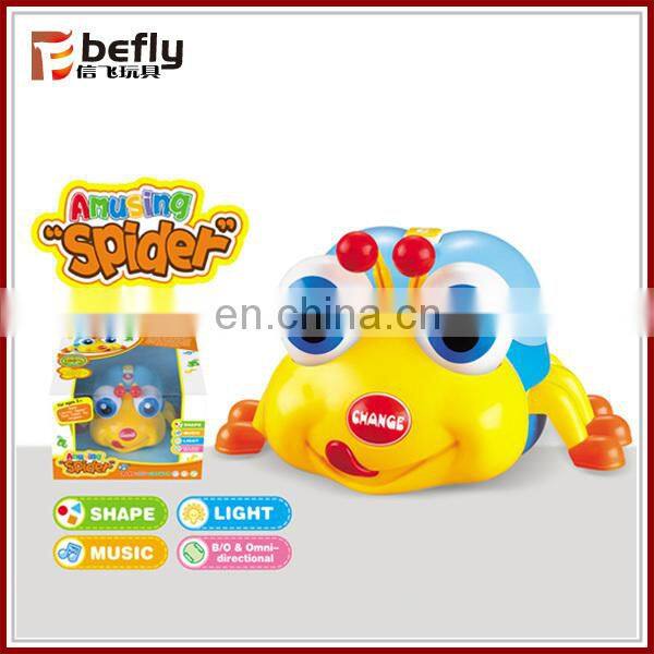 Plastic starfish battery toy animal with light and music