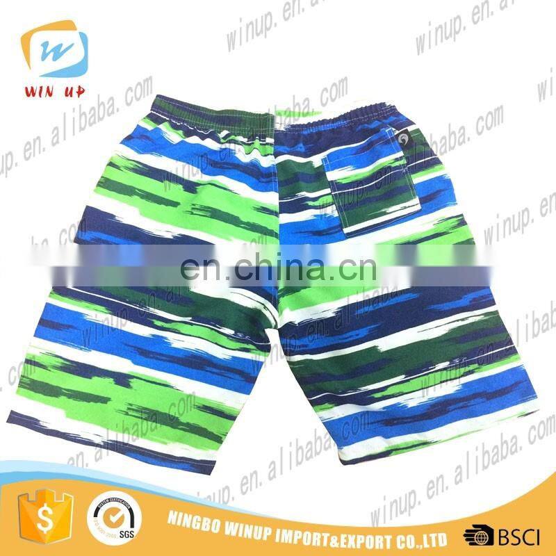 Elastic waist extreme short shorts for men custom printed swimming trunks