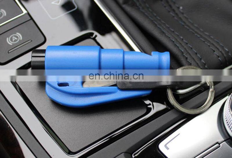 Kechain Safety Hammer Keyring Seat Belt Cutter Car Window Glass Breaker