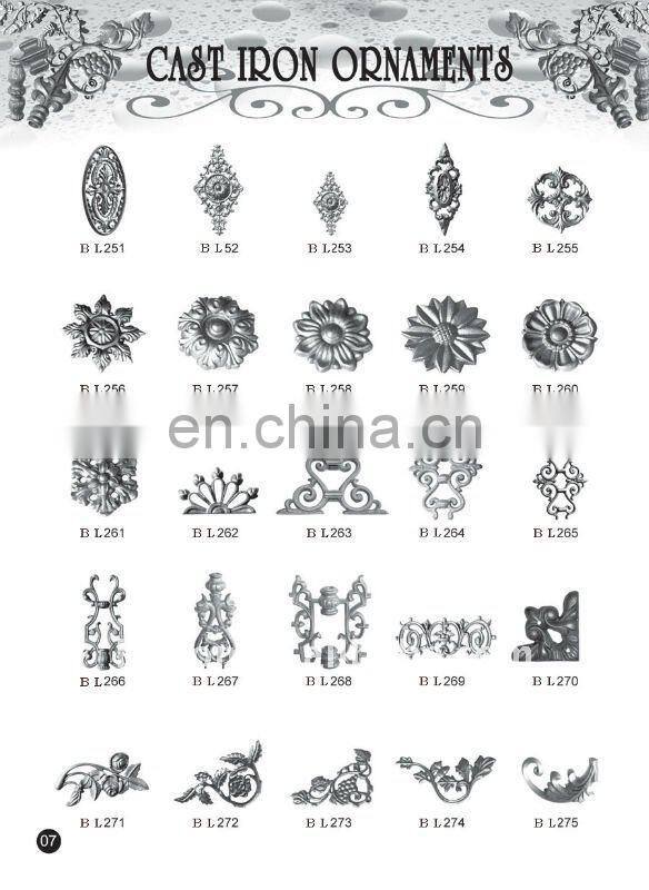 4130-weldable ornamental cast steel flowers producer hebei china