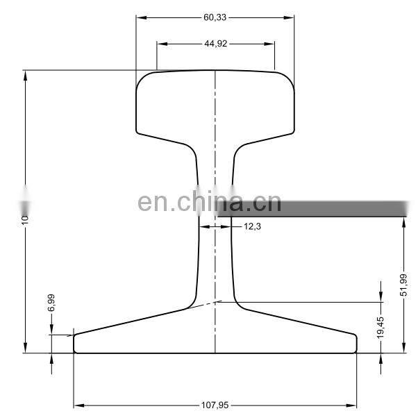 hot sale light track rail 22-30kg/m,non-secondary rail tracks for sale