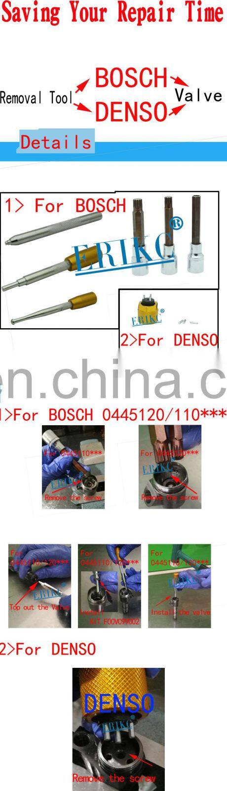 8PCS Valve Plate Remove Tools Common Rail Injector Repair and Injection Sealing Rings Device for Bosh denso injector