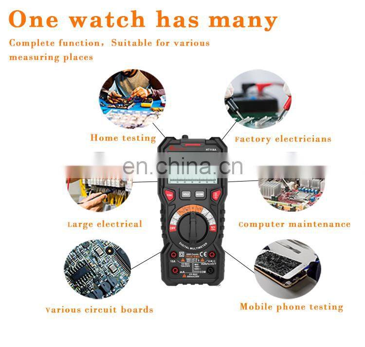 HT-118A 6000 Counts Digital Multimeter T-RMS/Autorange Multimeter smart chip Multimeter Digital