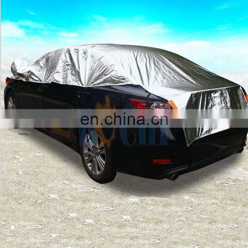 Aluminum half car cover with long type