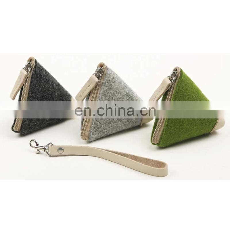 custom coin felt purse