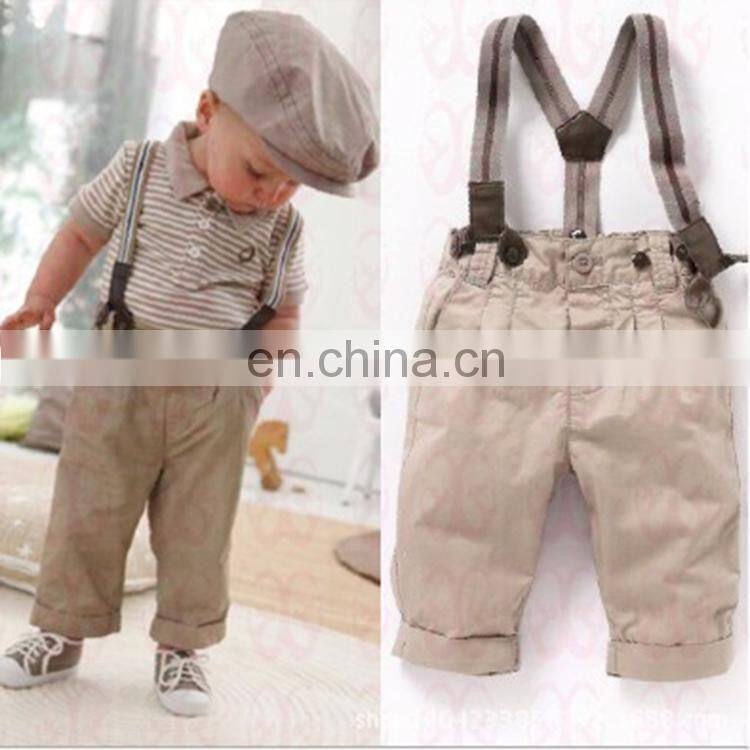 New boys baby clothes toddler set gentleman striped suit kids children's boys clothing