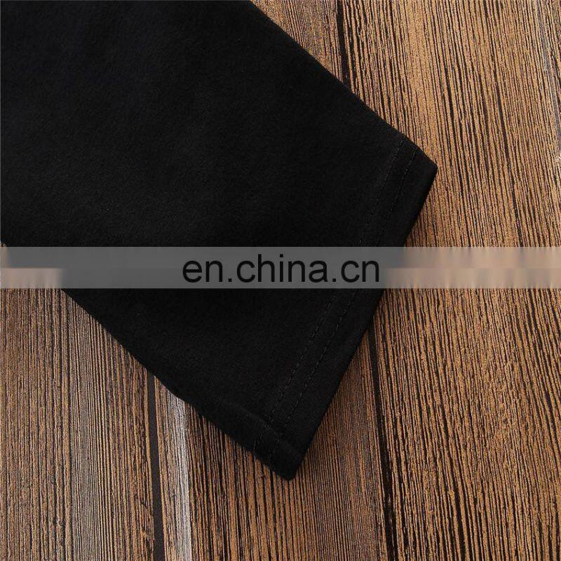 Girls Summer Outfit Toddler Yellow tops + black pants Set Spring Summer Clothing for 1-6T