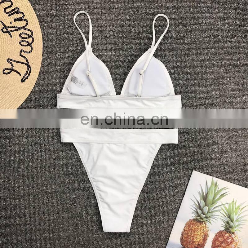 Fantoye Summer Shiny Beachwear Bikini Women Sequin Patchwork 2019 New Two Piece Bikini Sets Fashion Lady Swimming Bathing Suits
