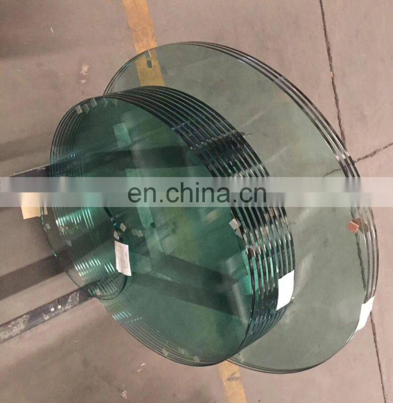 36" Inch Round Glass Table Top, 3/8" Thick, Ogee Edge, Tempered Glass