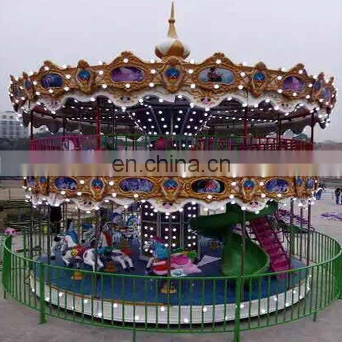 modern amusement park rides musical merry go round carousel horse carousel ride