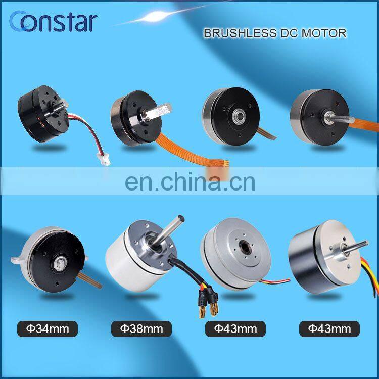 Customized Brushless Hollow Shaft Dc Motor 12v 22000rpm