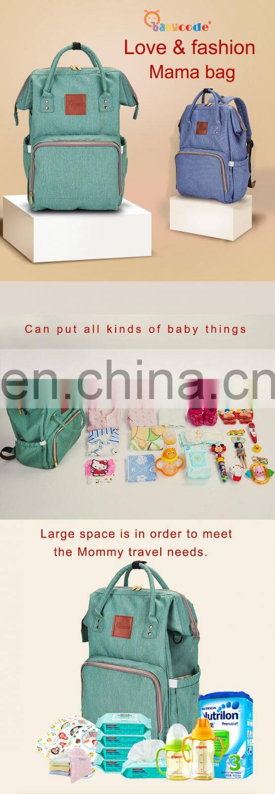 2018 factory baby diaper large space backpack mommy bag
