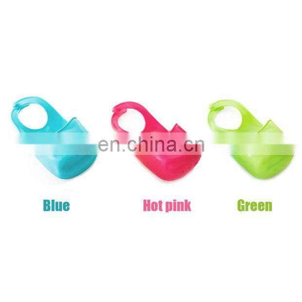 High Quality rangement cuisine Folding Silicone Hanging Storage Holders Kitchen Bathroom & Racks