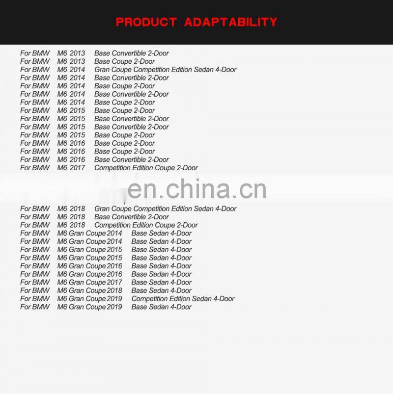 M6 Carbon Fiber Rear Diffuser Splitter for BMW M6 F06 F12 F13 Gran Coupe 2013-2019